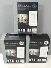 3 X GE Z-Wave In-Wall Add-On Smart Switch #12723 Sealed Lot Jasco NEW picture