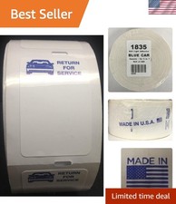 Light Adhesive Oil Change Labels - 500 Count for Thermal Printers picture