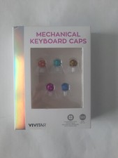 Set 6 Vivitar Mechanical Keyboard Caps Disco Novelty Keycap Gamer Gaming Gift picture