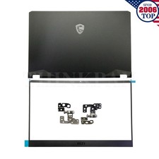 New MSI Vector GE76 GP76 MS-17K1 LCD Back Cover+Bezel+Hinges Black 3077K1A421 US picture