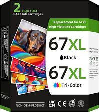 67XL Ink Cartridge Black and Color Combo Pack for HP Ink 67 67XL High picture