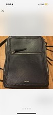 Calpak black leather backpack with multiple pockets #leatherbackpack picture
