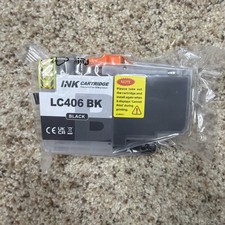 LC406BK Black Ink Cartridge Compatible Brother Replacement NON-OEM Sealed New picture