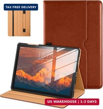 DTTO for Samsung Galaxy Tab A11 Plus/A9+ Plus 11 inch Case, Brown | Premium Faux picture