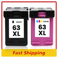 2x 63 XL Ink Cartridges for HP OfficeJet 3830 4650 4655 5255 ENVY 4512 4516 4520 picture