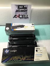 New HPCF400X Laserjet 201X  3 Total  BLK 1 open box 1 used 201x 1 201X yellow picture