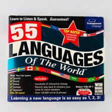 55 Languages of the World PC Win Mac CD ROM New Sealed Software picture