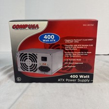 CompUSA 400 Watt ATX Powe Supply Computer Low Noise NEW IN BOX picture