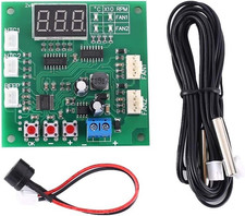 PWM Driver Module, DC 12V 24V 48V PWM 4-Wire Fan Temperature Controller with Dig picture