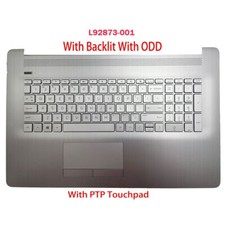 New For HP 17BY 17-BY 17-CA Palmrest Keyboard Backlit & Touchpad Lcd Lid Silver picture