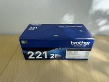 2-Pack Genuine Brother TN221BK Black Toner TN2212PK picture