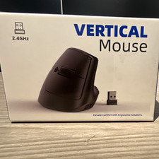 Ergonomic Wireless Vertical Mouse USB Rechargeable Office Carpal Tunnel New picture