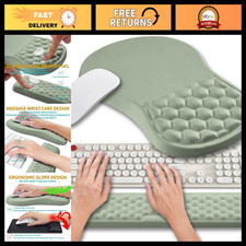 Ergonomic 2-in-1 Mouse Pad & Wrist Support Set for Computer - Memory Gel, Pain R picture