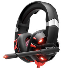 RUNMUS B07GRM747Y Gaming Headset - Black/Red picture