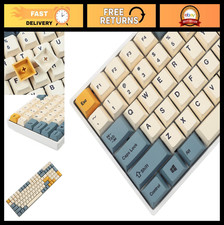 Thick PBT Apricot Yellow Dye-Sub Keycaps for TKL 61 64 68 75 87 96 104 MX Mechan picture
