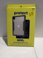 ONN. Slim Rugged Tablet Case for 11'' Screen iPad Pro and 11” iPad Air NEW picture