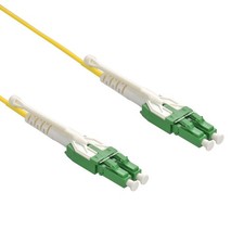 15 Pack of 1m Uniboot LC/APC LC/APC Singlemode Duplex OFNR Fiber Optic Patch Cab picture