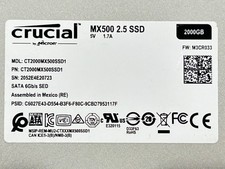 Crucial (CT2000MX500SSD1) MX500 2.5