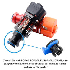 40PCS Bowden Tube Coupler Collet Clamp Clip Bowden Collet and Clip Set Plasti... picture