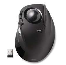 ELECOM DEFT Trackball Mouse  2.4GHz Wireless  Finger Control  8-Button Function picture