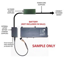 External (Standalone) Laptop Battery Charger for DELL internal Batteries DE13 picture