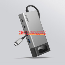Belkin 8-Port USB-C Hub Dual HDMI Ethernet MacBook Adapter INC027 picture