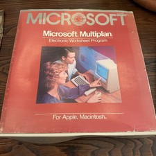 Microsoft Multiplan Electronic Worksheet Apple Macintosh  picture