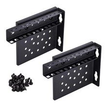 4U 19 Inch Vertical Ends Wall Mount Server Rack Bracket Hardware Black picture