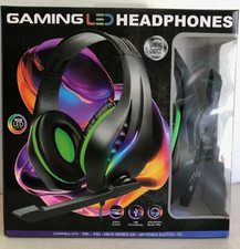 GamePro RGB LED Over-Ear Gaming Headset Boom Mic USB/3.5mm picture