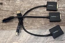 Star Tech DP2DVI2 DisplayPort to DVI Adapters Lot Of Three 5” picture