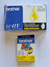 6 Genuine Brother LC41Y Yellow Ink Cartridges Expired 2011 picture