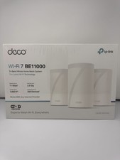TP-Link Deco BE11000 Whole Home Mesh WiFi 7 System - BRAND NEW FACTORY SEALED picture