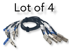 (4) HP 407337-B21 EXTERNAL MINI SAS 1M CABLE 407338-B21, 408766-001, 407344-002 picture