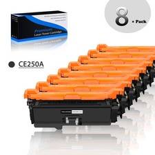 8PK Black CE250A Toner For HP Color LaserJet CP3525 CP3525dn CM3530 CP3525x picture
