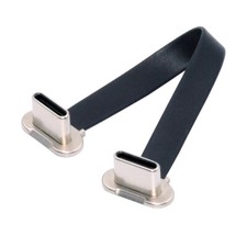 CY USB-C Type C to USB-C Ultra Slim Flat Power USB2.0 Data Cable 65W Fast Charge picture