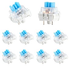 Mechanical Keyboard Switches, 10 Pcs 3 PIN Blue Keyboard Clickers for 3D  picture