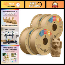 4KG Matte PLA 3D Printer Filament 1.75mm - Low Warping, 4 Pack for FDM Printers picture