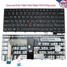 New US Non-Backlit Keyboard for Lenovo ThinkPad T460s T470s 01YR046 00PA411 picture