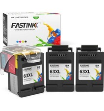 FASTINK Replacement for HP 63XL (1 Print Head + 3 Black) picture