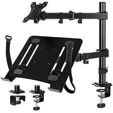 Laptop and Monitor Stand with Tray Adjustable Monitor and Laptop Desk Arm picture