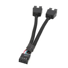 Motherboard 9Pin USB2.0 to Dual 9Pin Extension Cable, 9Pin to 2 * 9Pin Splitter picture