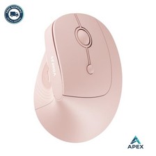 Ergonomic Wireless Mouse 52 Degree Vertical Bluetooth USB 2400 DPI Pink picture