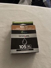 GREAT PRICE Genuine Lexmark High Yield 105XL Ink Cartridge - Black - OEM 14N0822 picture