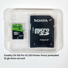 Creality CR-10S Pro V2 (3D Printer Parts) preloaded 32 gb micro sd card picture