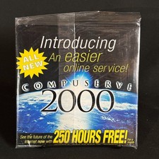 Vintage AOL 5.0 CompuServe 2000 Sealed Internet Software CD 1990s Dial Up Lot picture