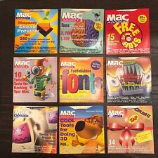 RARE Mac Addict Magazine CDs Vol 2-10 Mid 90s Apple Software Gaming Collector picture