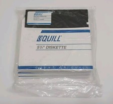 NOS Quill 5,1/4” Floppy Disks Box Of 10 Diskette Mini Disk-Formatted DS/HD picture