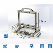 Open Frame ITX PC Case Steel Aluminum Computer Mini Cooling Case SFX Black White picture