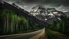 Landscape mountains nature road Custom Gaming Mat Desk picture