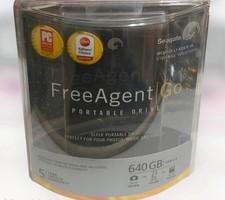NEW SEALED Seagate FreeAgent Go 640GB Portable External Hard Drive Black USB 2.0 picture